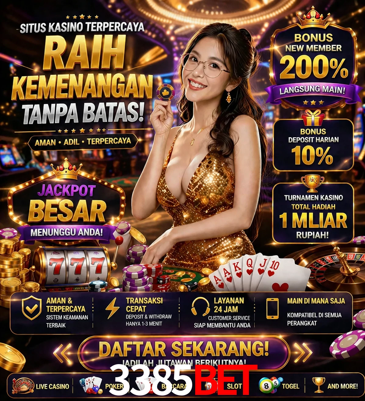 Roleta e blackjack 3385bet